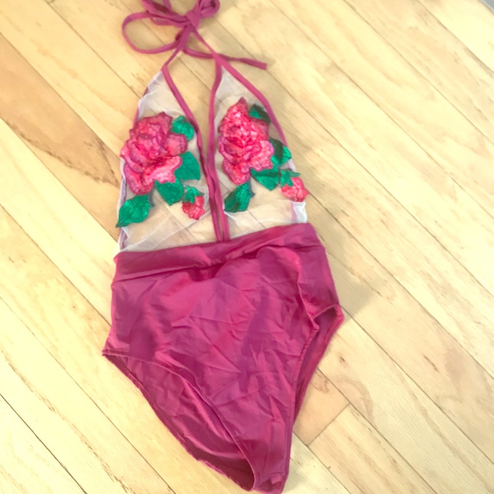 Floral body suit